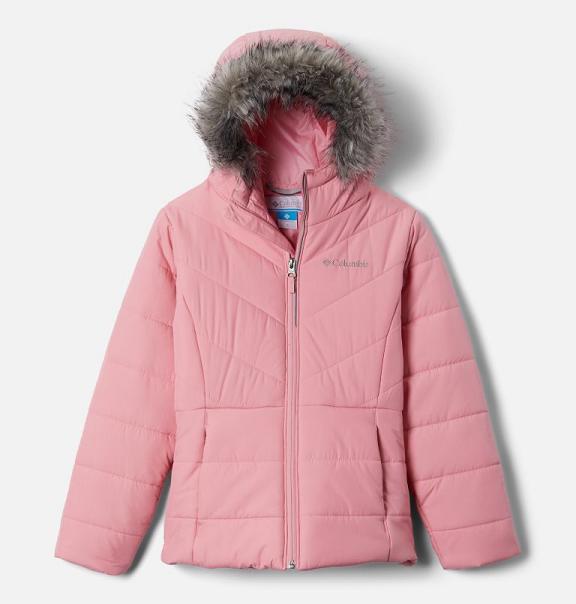 Columbia Katelyn Crest Ski Jacket Pink For Girls NZ17580 New Zealand